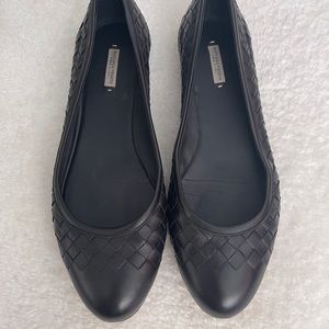 Bottega Veneta Scarpa Pelle Cuoio Ballet Flats